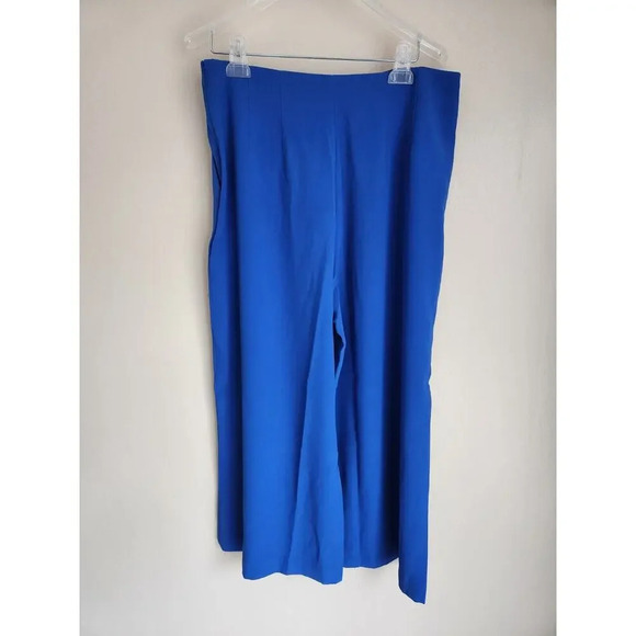 NWT Ted Baker Zettah Pleated Culotte Cropped Pants Ted 4 / US 10 Blue #1K412 - Picture 5 of 14